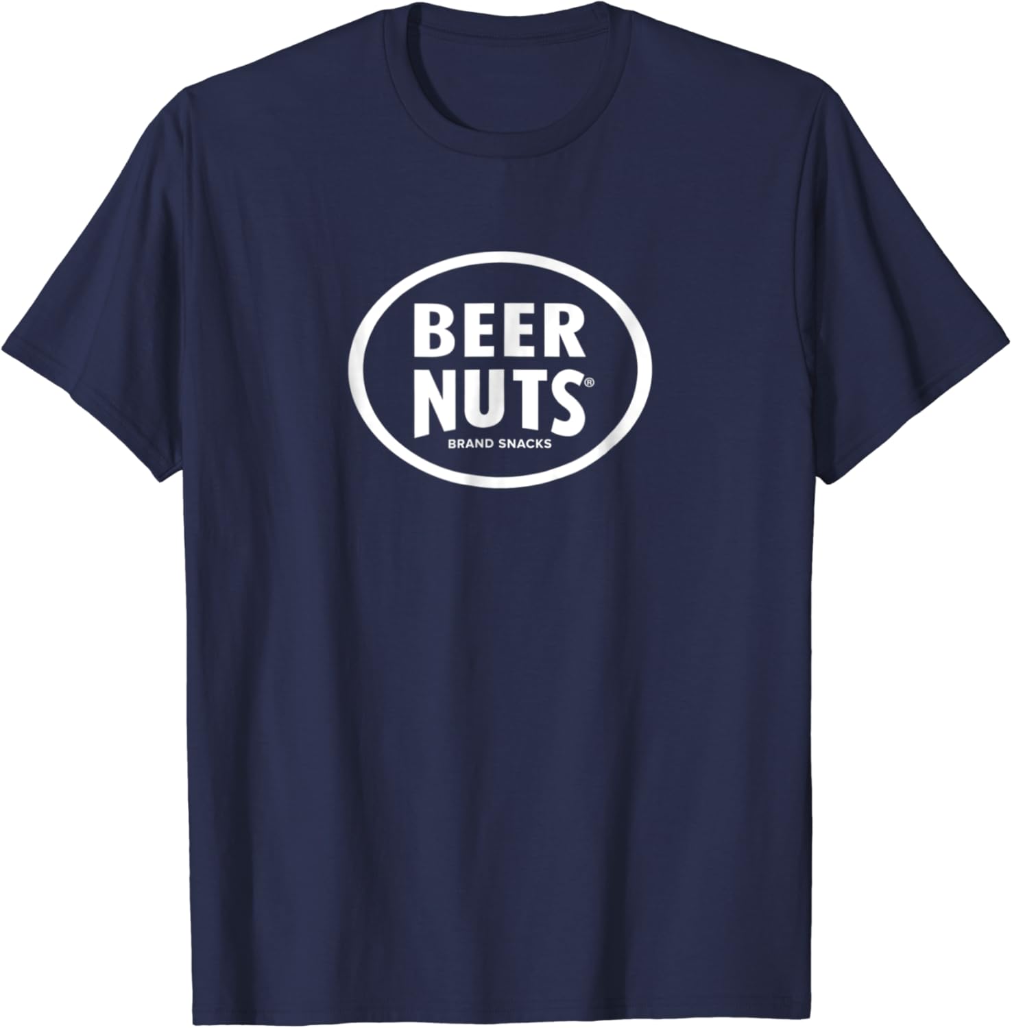 BEER NUTS Classic White Logo TShirt. Graphic gym tee
